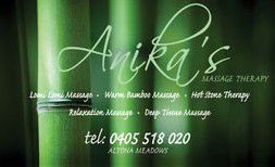 Anikas Massage Therapy - Local Tourism 0