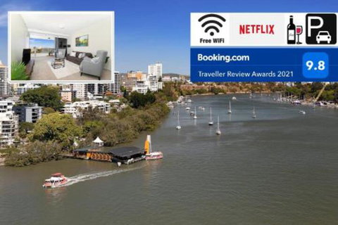 Amazing River View 3 Bedroom Apartment Brisbane CBD Netflix Fast Wifi Carpark - Australia Shopping 0