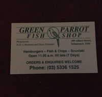 Green Parrot Takeaway - Accommodation Australia
