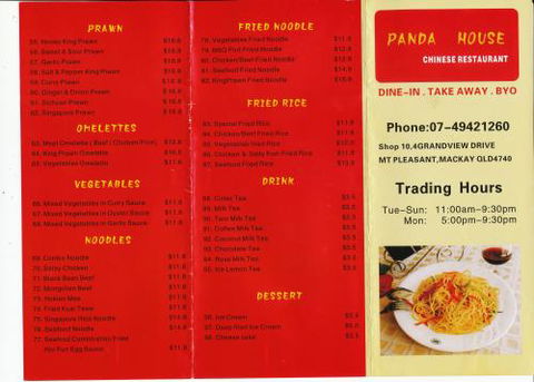 Panda House Chinese Restaurant - Australia Shopping 1