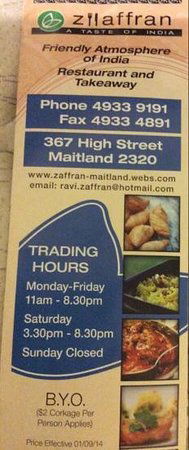 Zaffran Indian Restaurant & Takeaway - Local Tourism 1