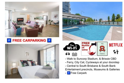 CBD Views-With FREE Wine Free-Carpark-Netflix-WiFi - Accommodation Australia 0