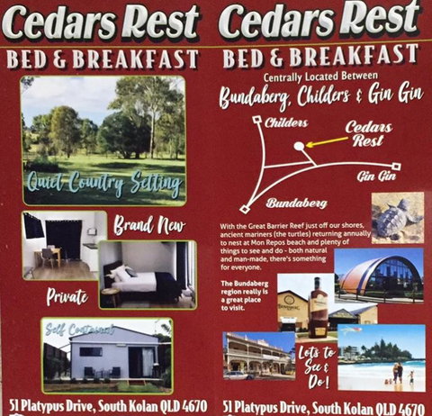 Cedars Rest Bed & Breakfast - Australia Shopping 1
