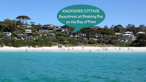 KINGFISHER COTTAGE Beachfront At The Binalong Bay - Accommodation Australia 16