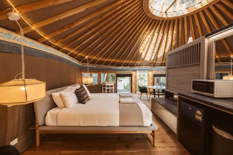 Mongolian Crafted Yurt With Private Spa And Spectacular Views - Accommodation Australia 2